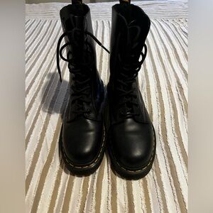 Black Leather Women's Boots dr martens